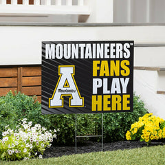 Appalachian State University Coroplast Yard Sign "Fans Play Here" - Collegiate Home