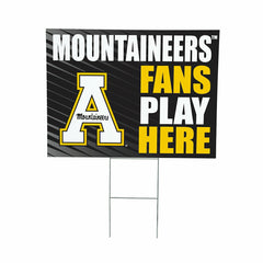 Appalachian State University Coroplast Yard Sign "Fans Play Here" - Collegiate Home