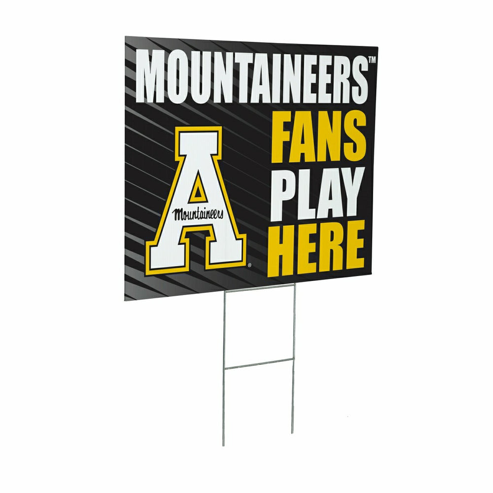 Appalachian State University Coroplast Yard Sign "Fans Play Here" - Collegiate Home