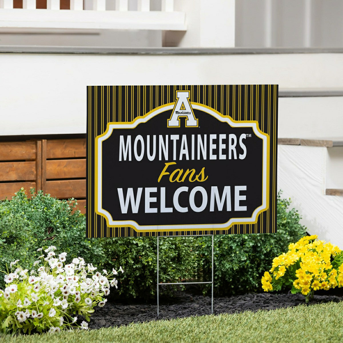 Appalachian State University Coroplast Yard Sign, "Fans Welcome" - Collegiate Home