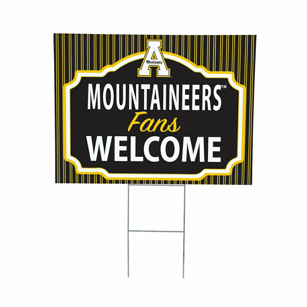 Appalachian State University Coroplast Yard Sign, "Fans Welcome" - Collegiate Home