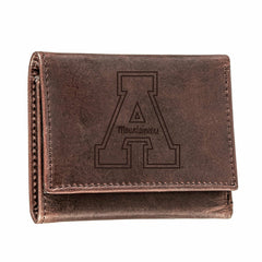 Appalachian State University, Tri-Fold Wallet, Brown, CH, 100% Genuine - Collegiate Home