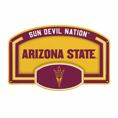 Arizona State University USA Embossed Steel Wall Sign, 11" x 17" - Collegiate Home