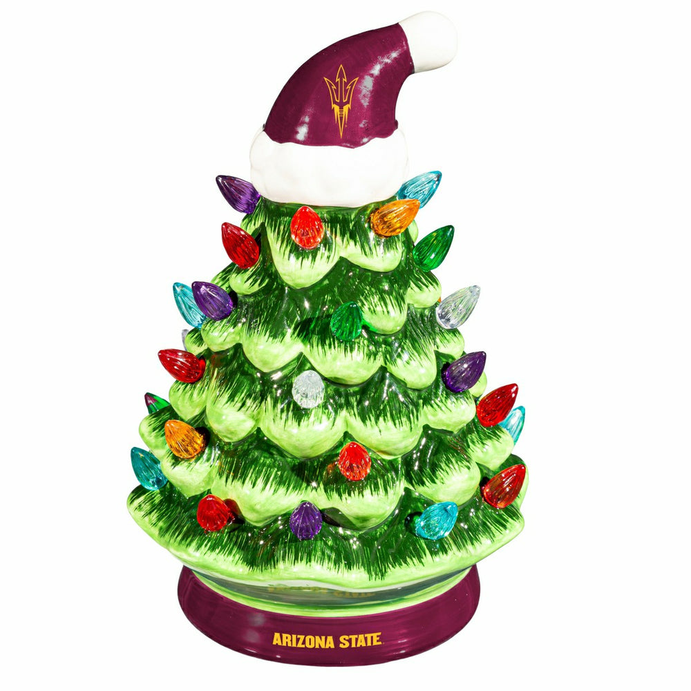 Arizona State University 8" LED Ceramic Christmas Tree - Collegiate Home