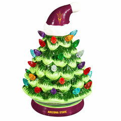 Arizona State University 8" LED Ceramic Christmas Tree - Collegiate Home