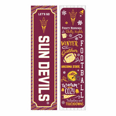 Arizona State University 46" Double Sided Leaner, Winter Seasonal - Collegiate Home