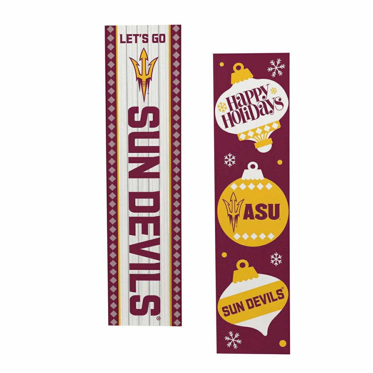 Arizona State University 47" Double Sided Leaner, Christmas - Collegiate Home