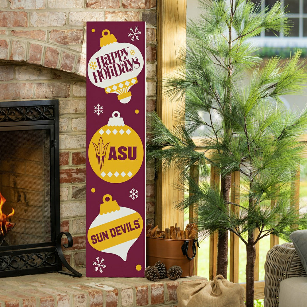 Arizona State University 47" Double Sided Leaner, Christmas - Collegiate Home
