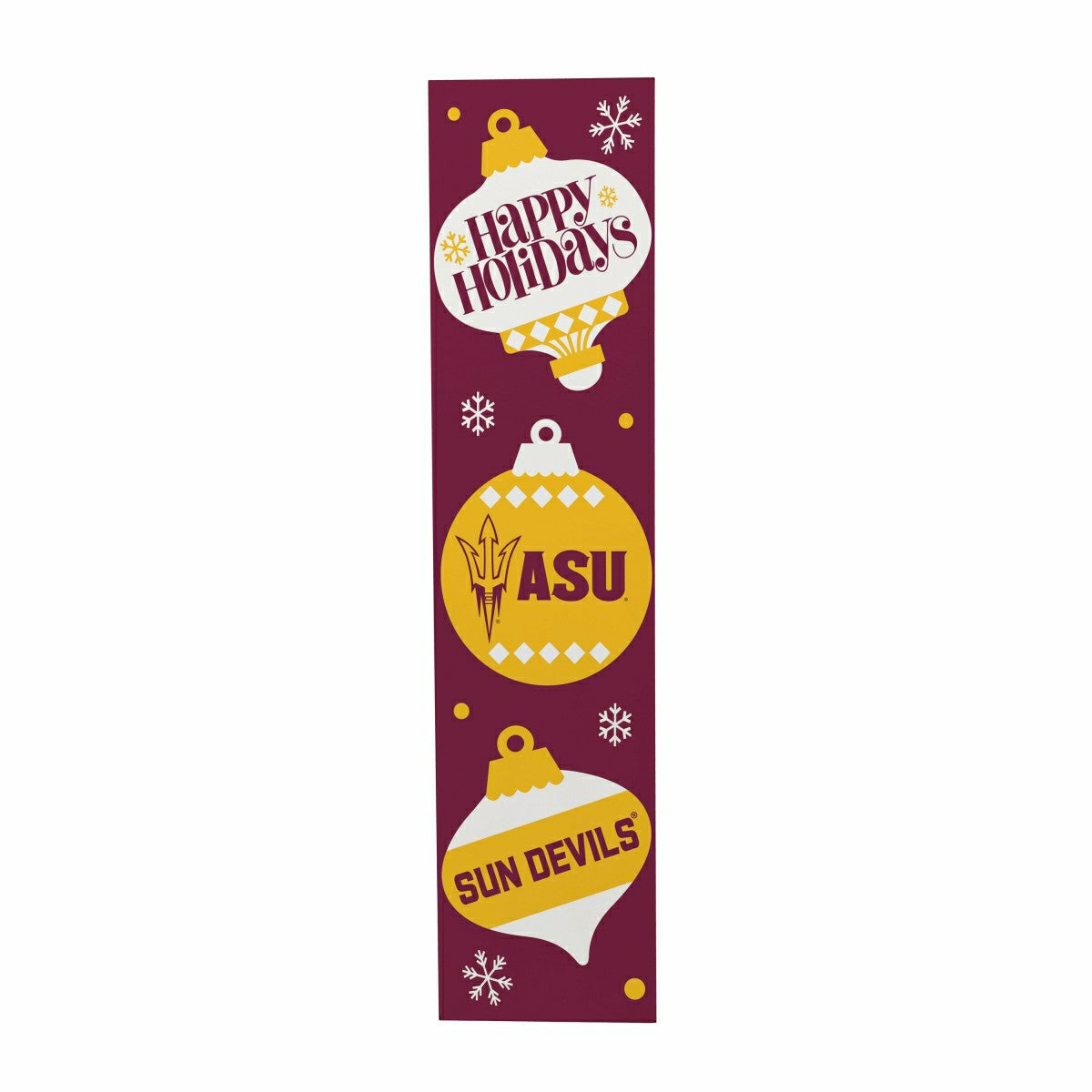 Arizona State University 47" Double Sided Leaner, Christmas - Collegiate Home