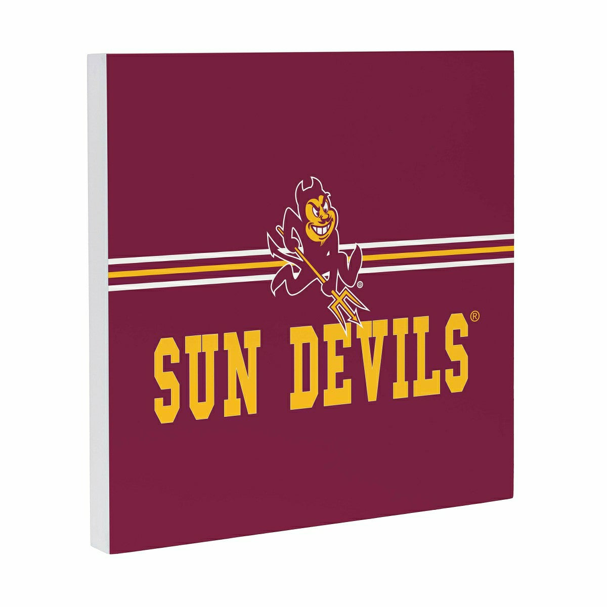 Arizona State University Wood Wall Sign, 12x12 - Collegiate Home