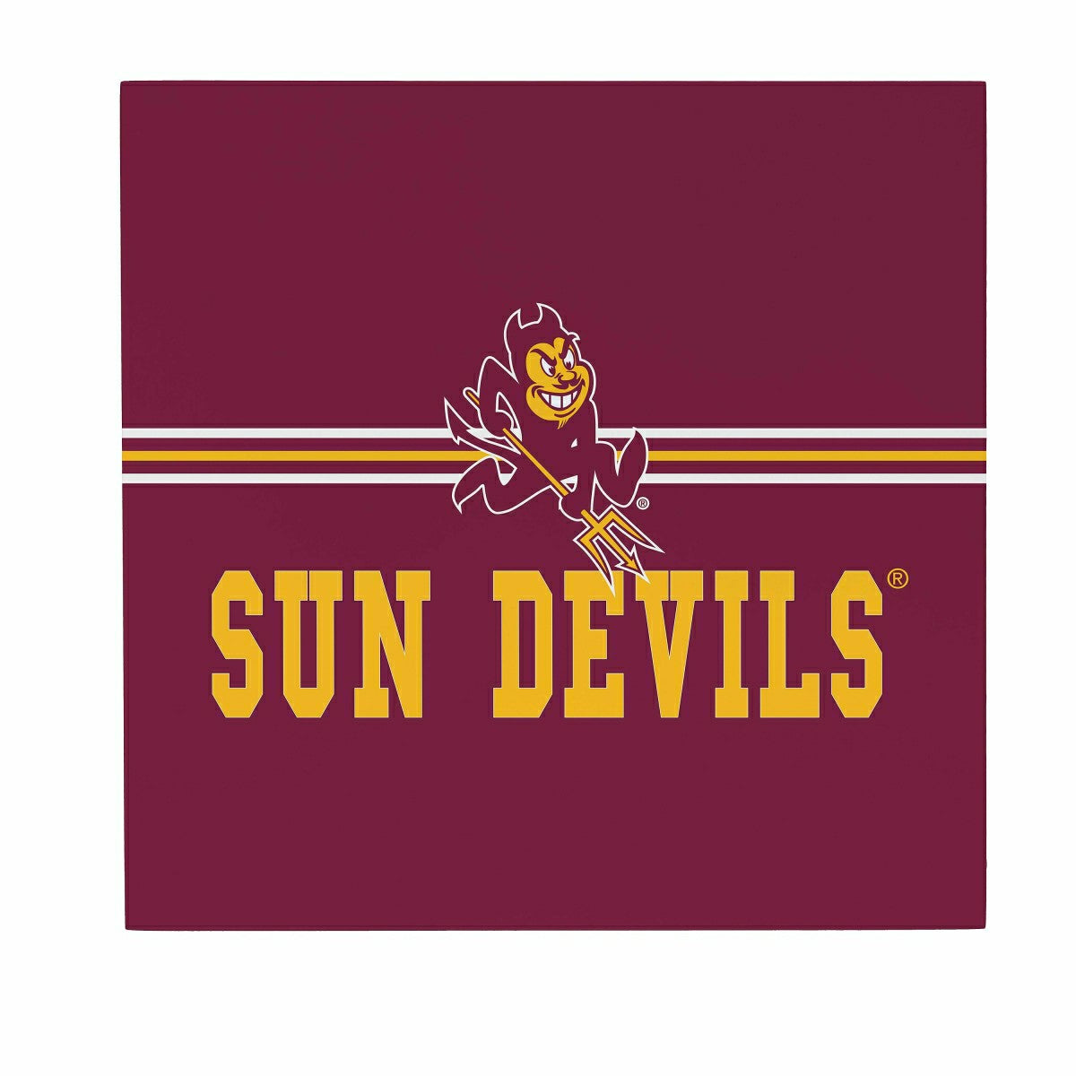Arizona State University Wood Wall Sign, 12x12 - Collegiate Home
