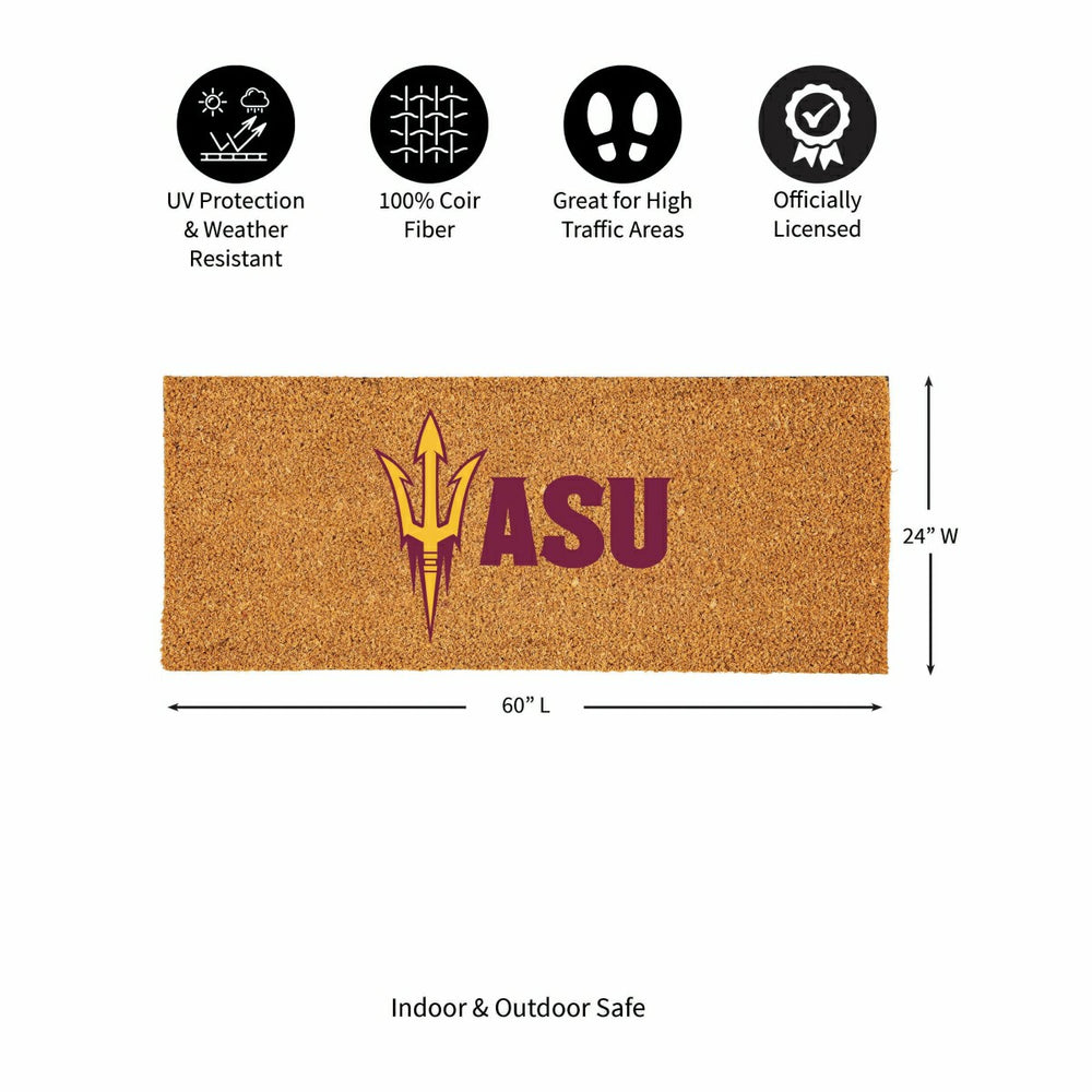 Arizona State University Extra Large Full Color Coir Mat, 60"x24" - Collegiate