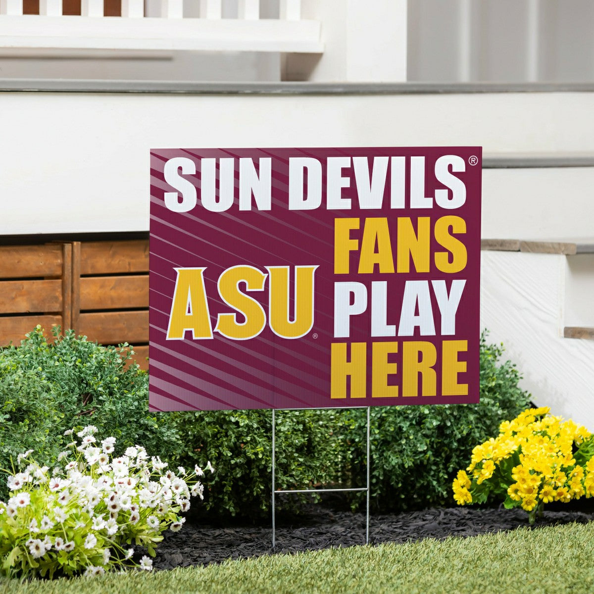 Arizona State University Coroplast Yard Sign "Fans Play Here" - Collegiate Home