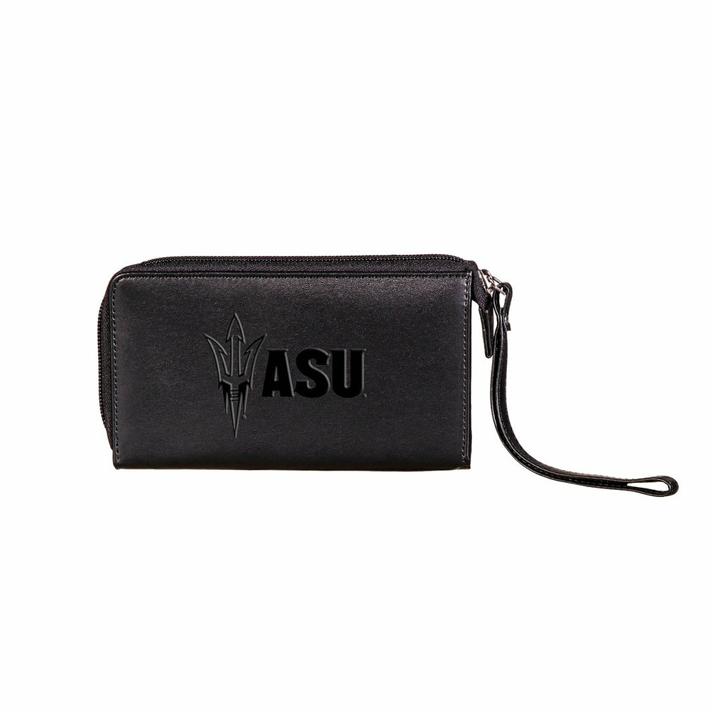 Wristlet Wallet, Black, Arizona State University - Collegiate Home