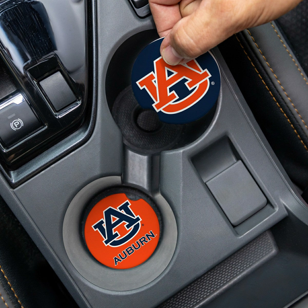 Auburn University Car Coaster Set, 2pc - Collegiate Home