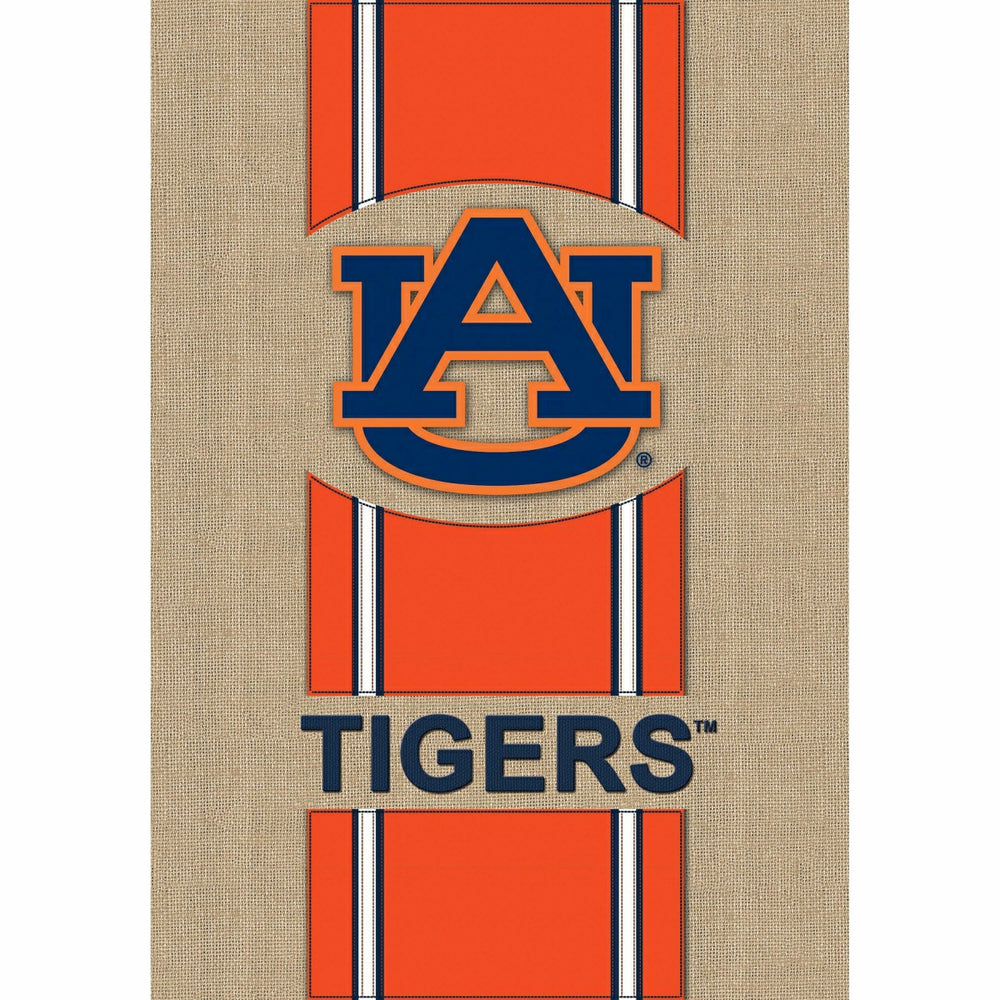 Burlap Auburn University Tigers Garden Flag, 12.5 x 18 inches - Collegiate Home