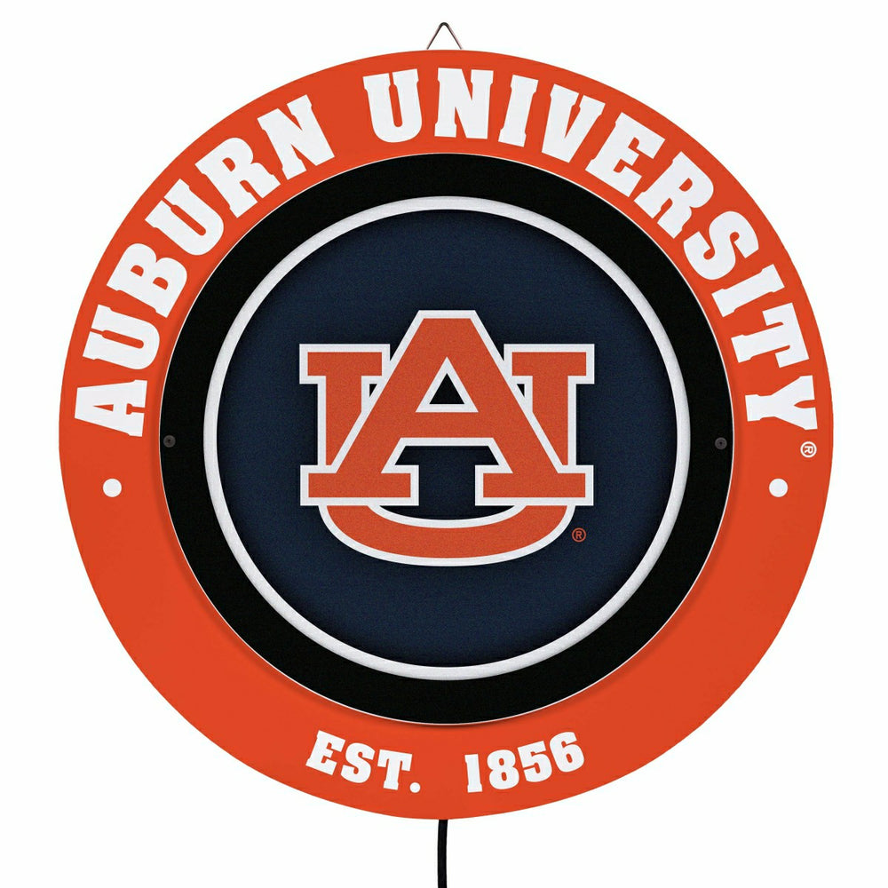 Auburn University, Metal Lite, Round - Collegiate