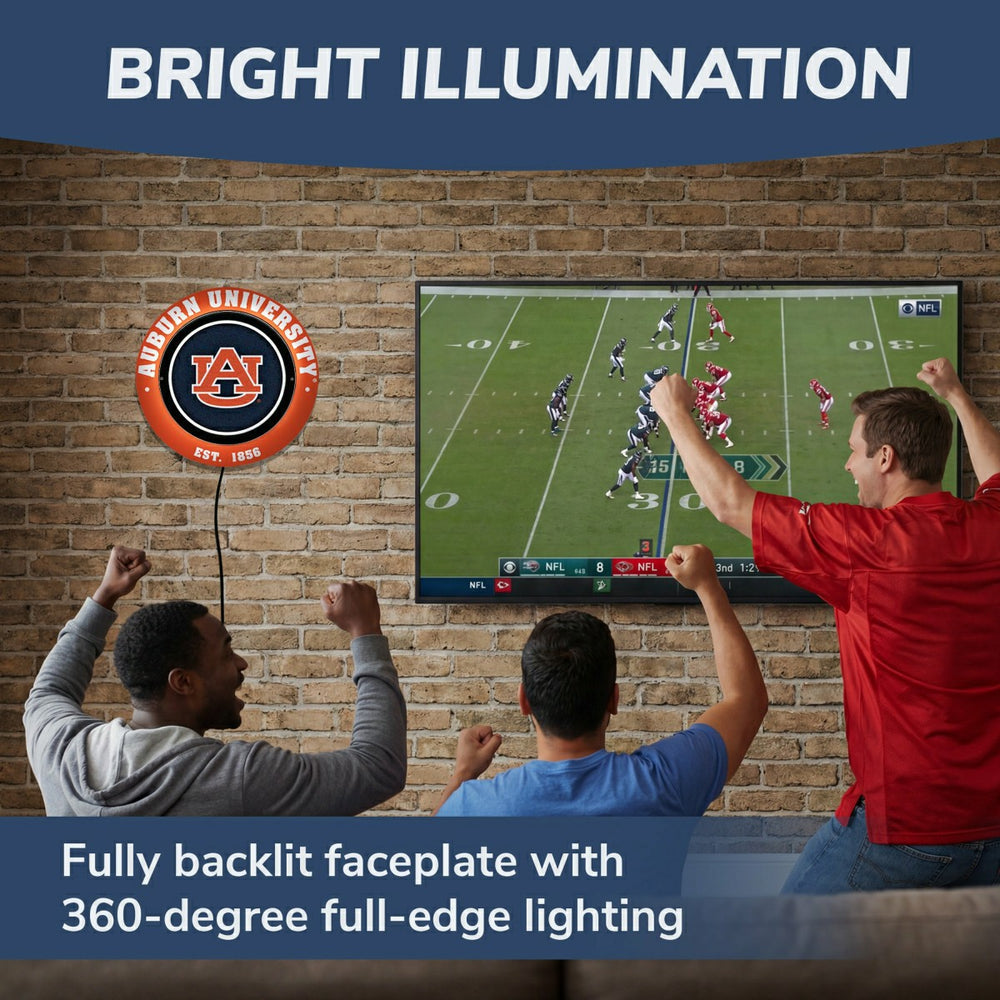 Auburn University, Metal Lite, Round - Collegiate