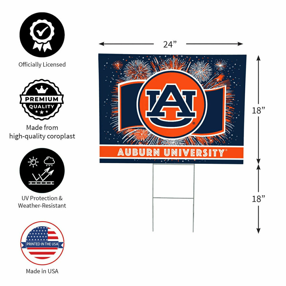 Auburn University Yard Sign, Patriotic - Collegiate Home