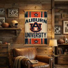 Auburn University, Canvas Wall Tapestry, Medium, 36x24 - Collegiate Home