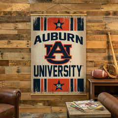 Auburn University, Canvas Wall Tapestry, Large, 54x36 - Collegiate Home