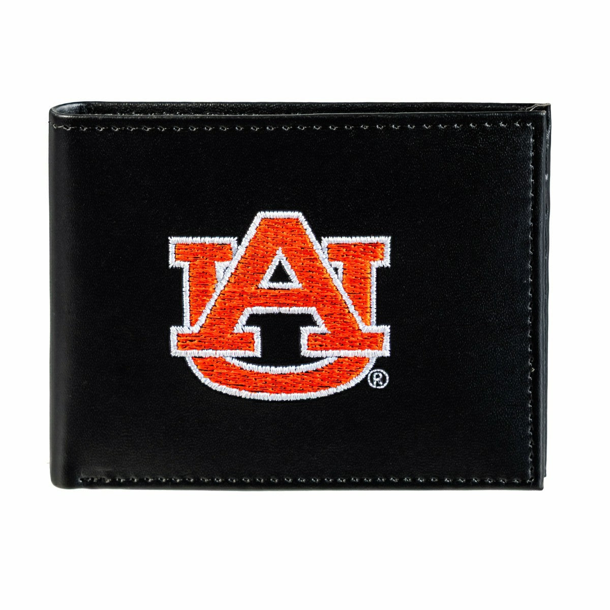 Auburn University Black Bi-Fold Embroidered Wallet w/ RFID Blocking - Collegiate Home