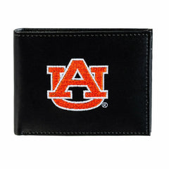 Auburn University Black Bi-Fold Embroidered Wallet w/ RFID Blocking - Collegiate Home