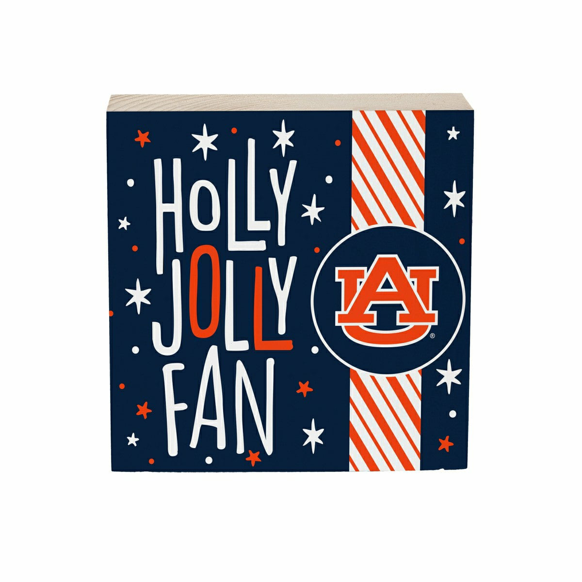 Auburn University Block, Holiday, 6x6 - Collegiate Home