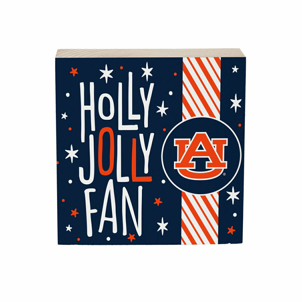 Auburn University Block, Holiday, 6x6 - Collegiate Home