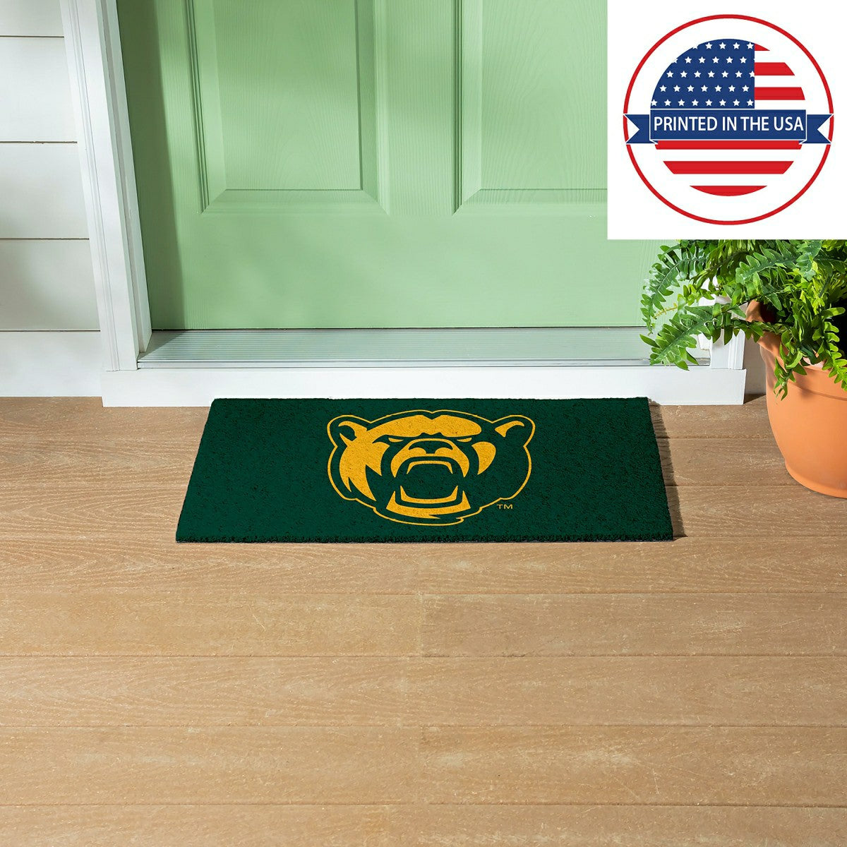 Full Color PVC Mat, 16" x 28", Baylor University - Collegiate