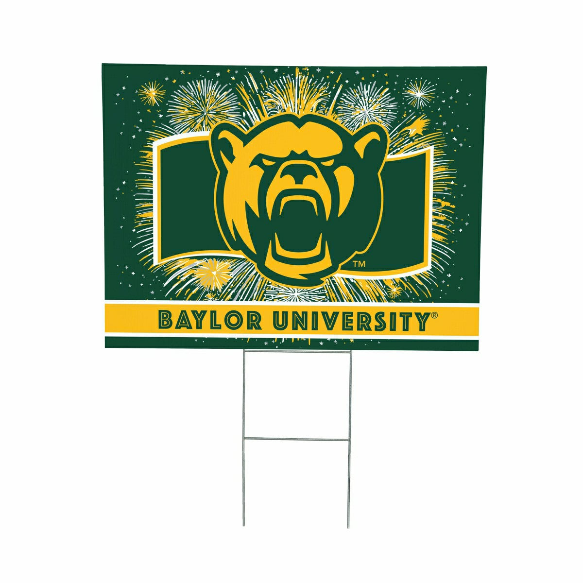 Baylor University Yard Sign, Patriotic - Collegiate Home