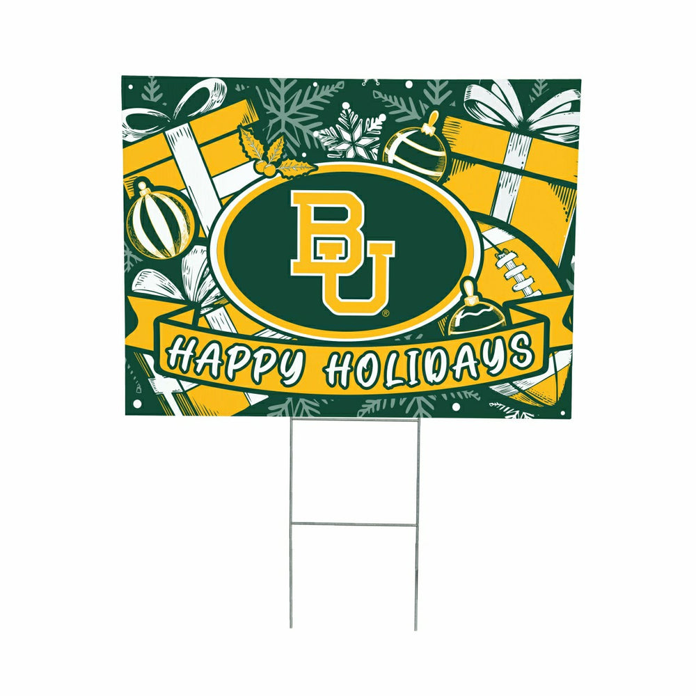 Baylor University Yard Sign, Holiday - Collegiate Home