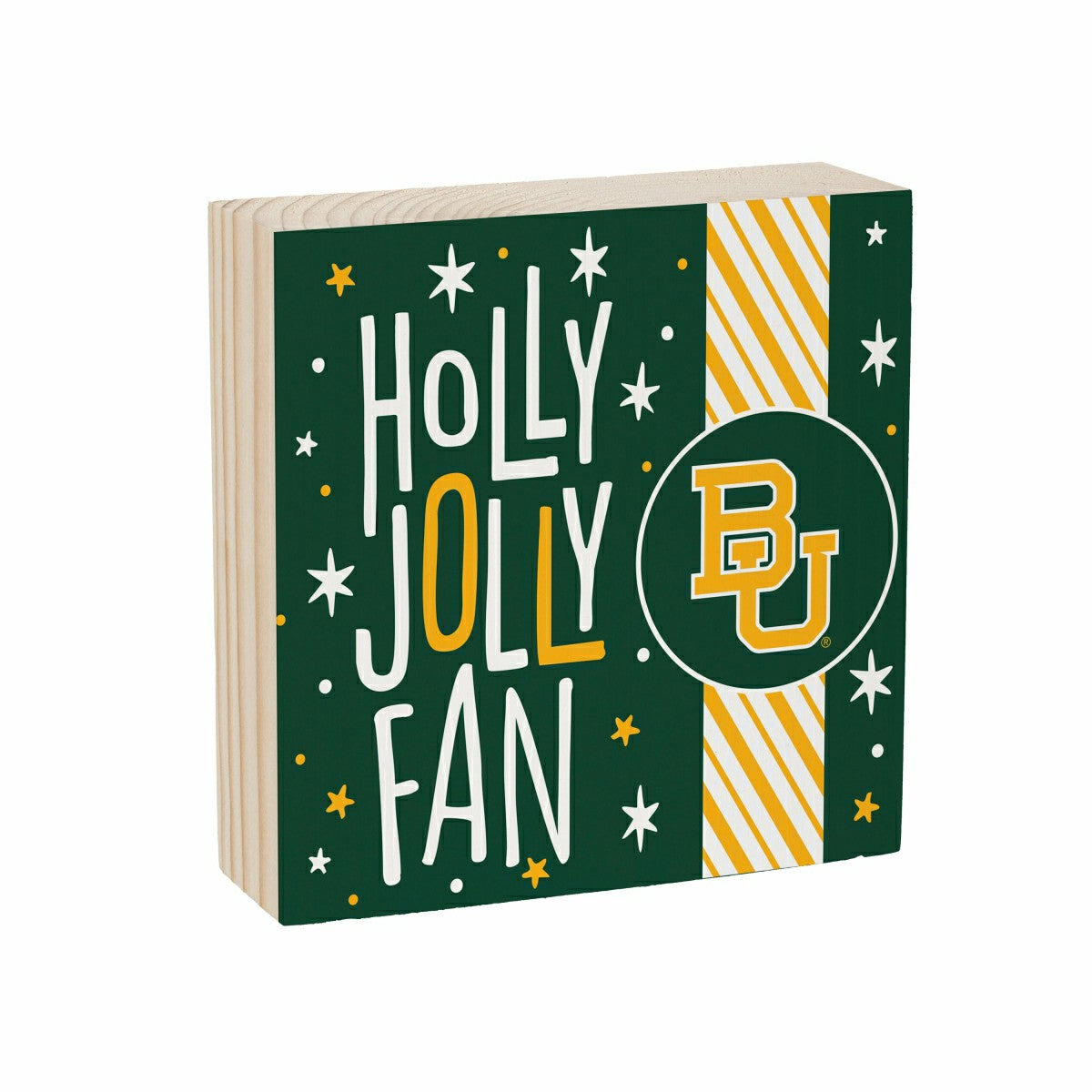 Baylor University Block, Holiday, 6x6 - Collegiate Home