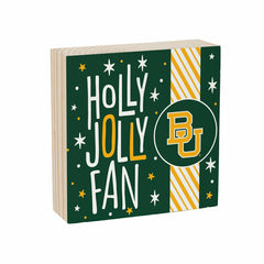 Baylor University Block, Holiday, 6x6 - Collegiate Home
