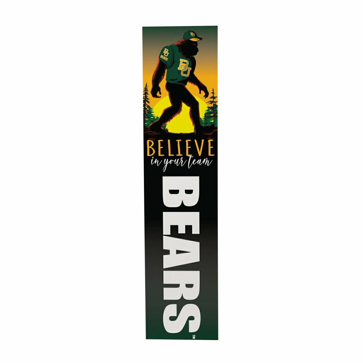 Baylor University 46" Double Sided Leaner, Bigfoot - Collegiate Home