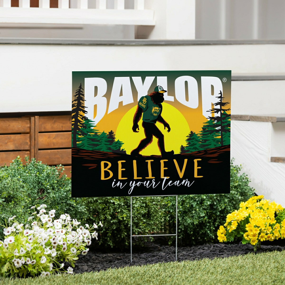 Baylor University Yard Sign, Bigfoot - Collegiate Home