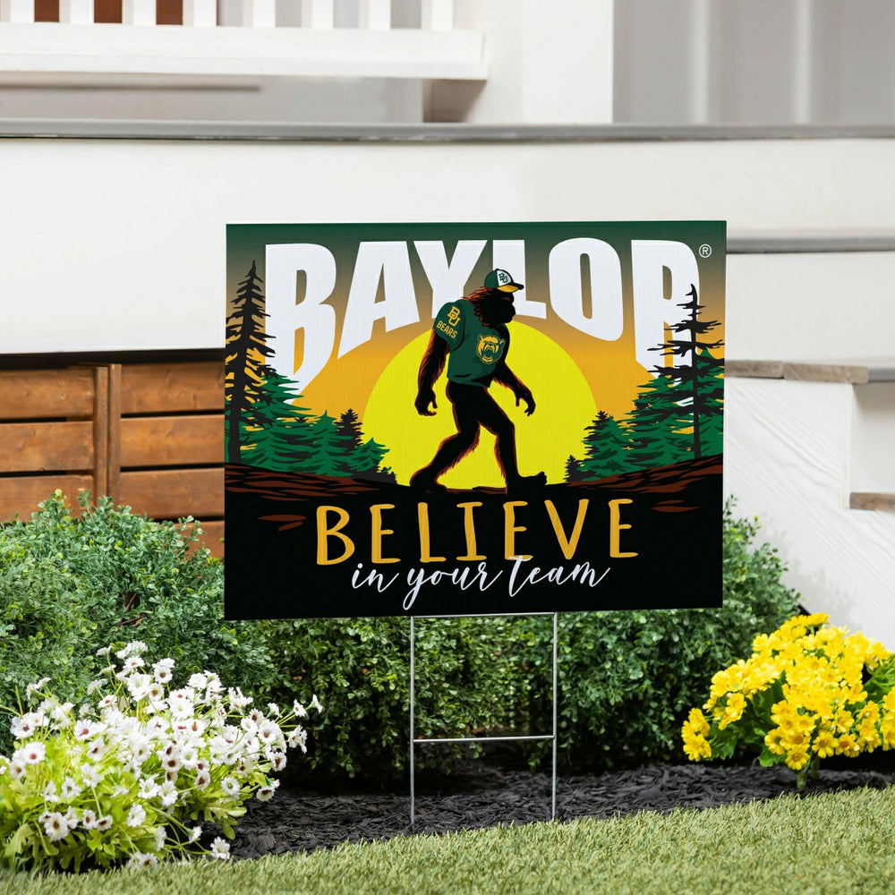 Baylor University Yard Sign, Bigfoot - Collegiate Home