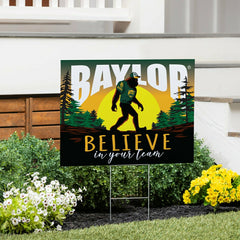 Baylor University Yard Sign, Bigfoot - Collegiate Home