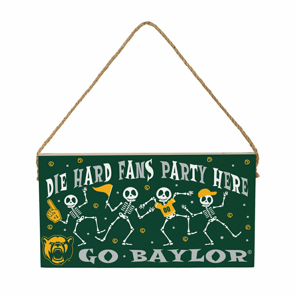 Baylor University Halloween Wood Wall Sign, 6x11 - Collegiate Home