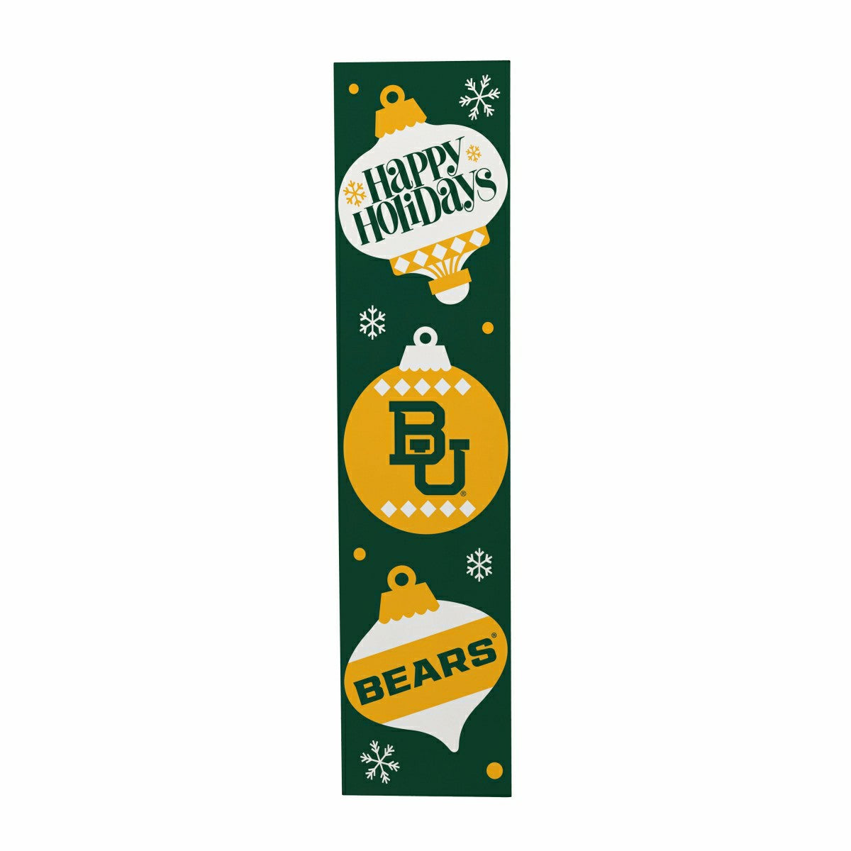 47" Double Sided Leaner, Baylor University, Christmas - Collegiate Home
