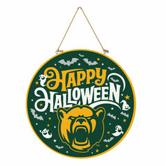 Baylor University Halloween Round Door Décor with Hanging Rope, 18x18 - Collegiate Home