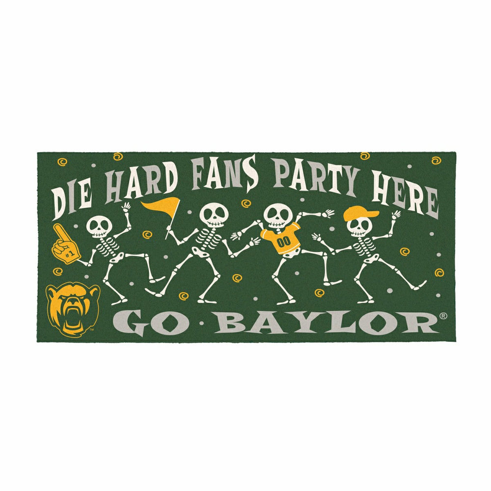 Baylor University Flocked Coir Halloween Sassafras Switch Mat, 22"x10" - Collegiate