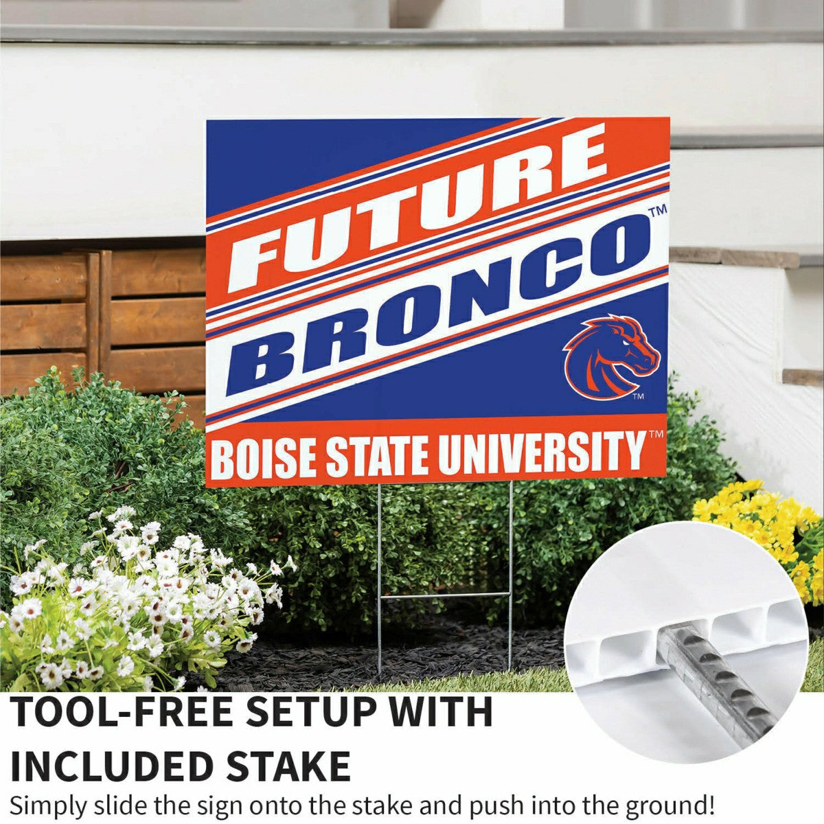 Boise State University Coroplast Yard Sign, Future Student - Collegiate Home