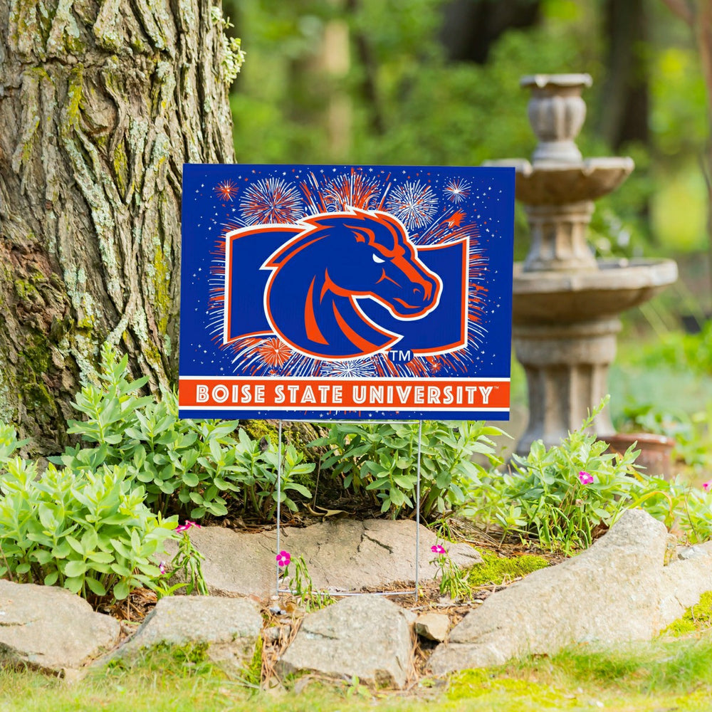Boise State University Yard Sign, Patriotic - Collegiate Home