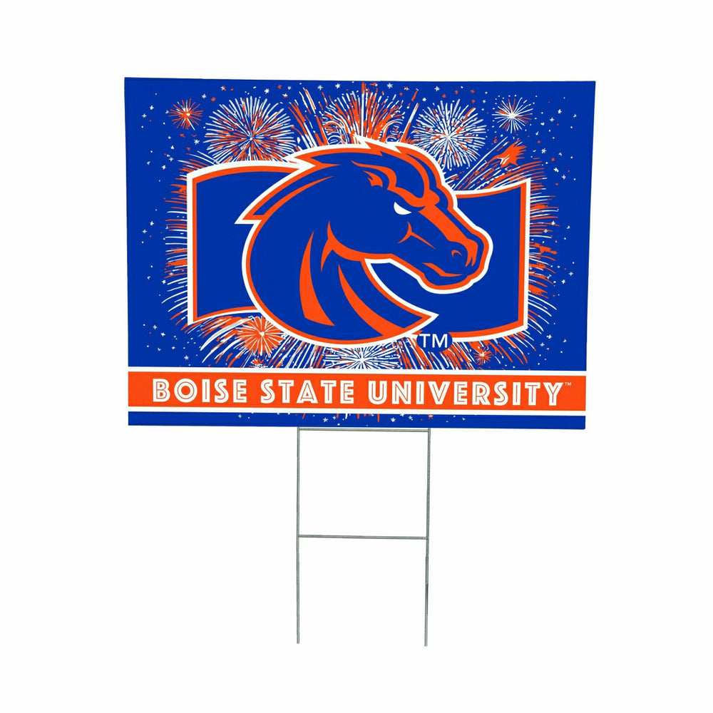 Boise State University Yard Sign, Patriotic - Collegiate Home