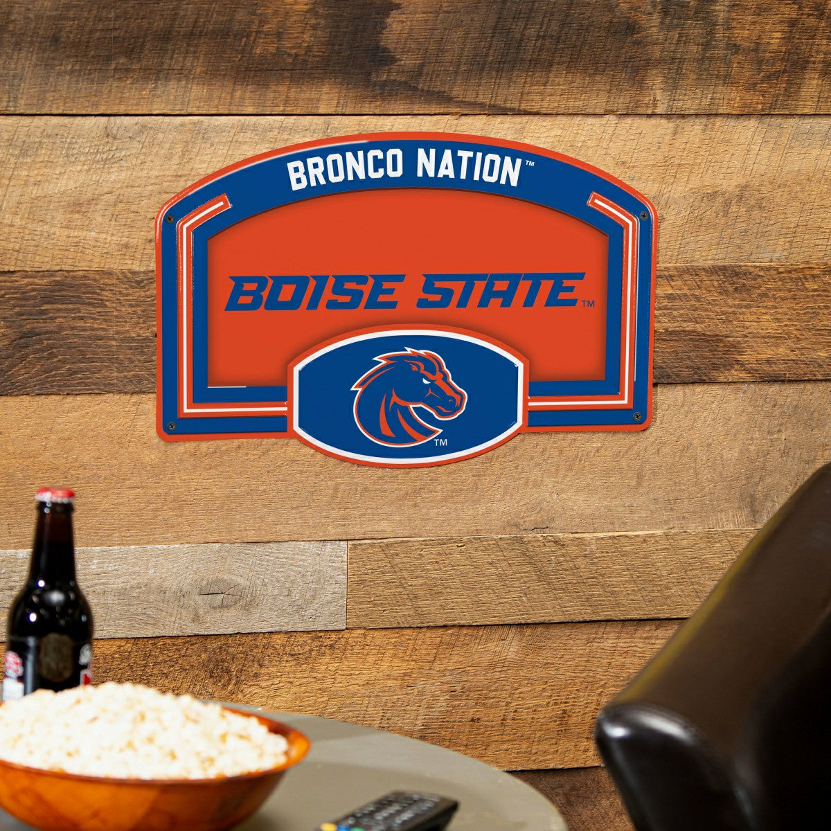 Boise State University USA Embossed Steel Wall Sign, 11" x 17" - Collegiate Home
