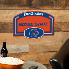 Boise State University USA Embossed Steel Wall Sign, 11" x 17" - Collegiate Home