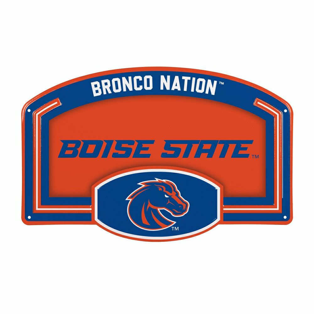 Boise State University USA Embossed Steel Wall Sign, 11" x 17" - Collegiate Home