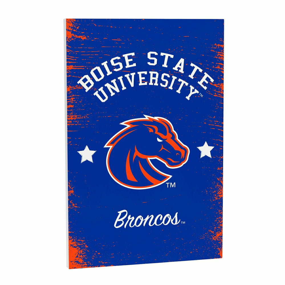 Boise State University Wood Wall Sign, 16x24 - Collegiate Home