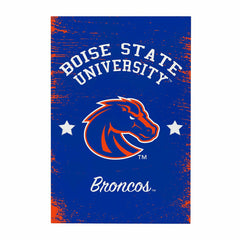 Boise State University Wood Wall Sign, 16x24 - Collegiate Home